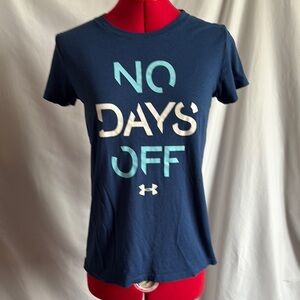Under Armour Blue 'No Days Off' Tee